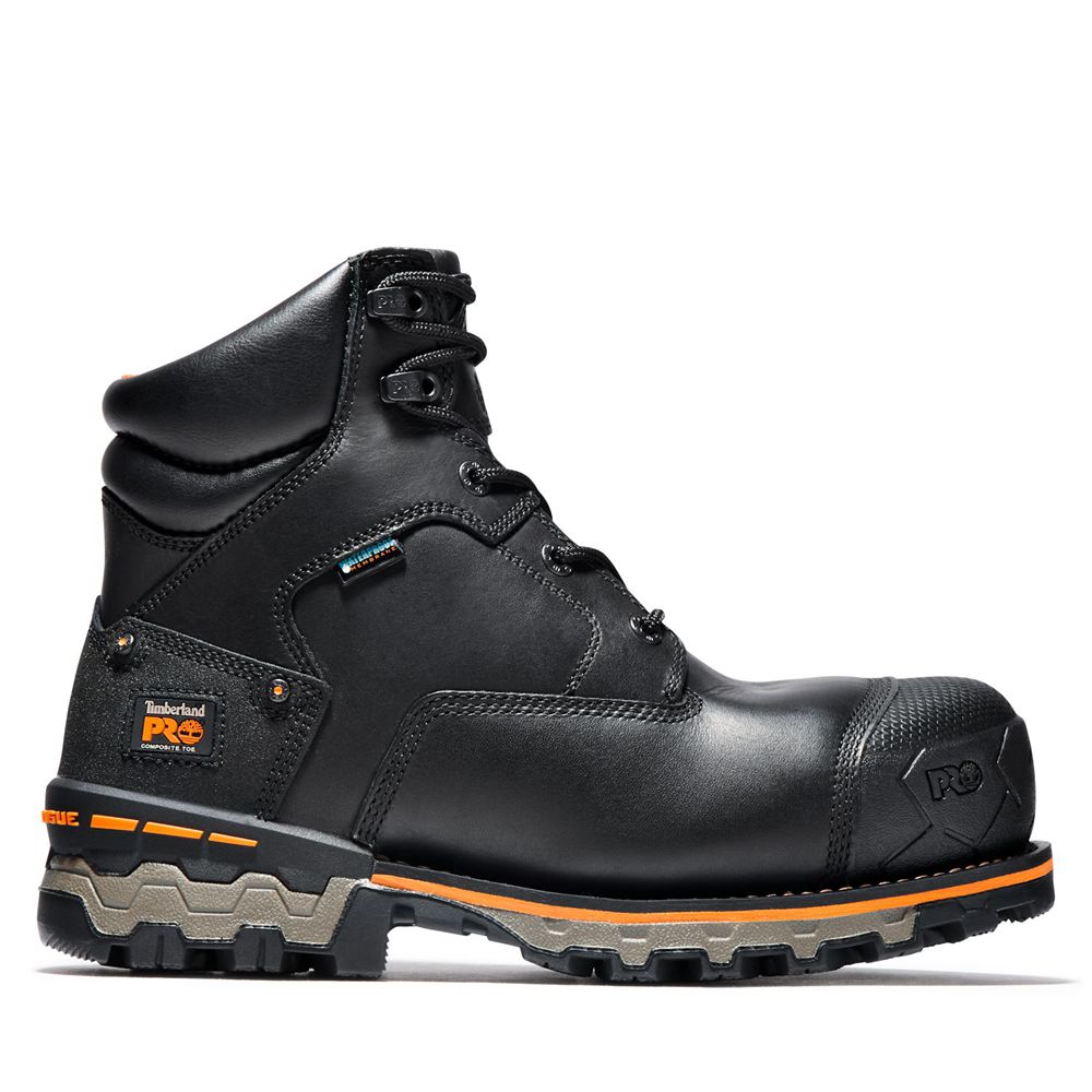 Timberland Mens Work Boots PRO® Boondock 6\" Comp Toe - Black - India FH6581730